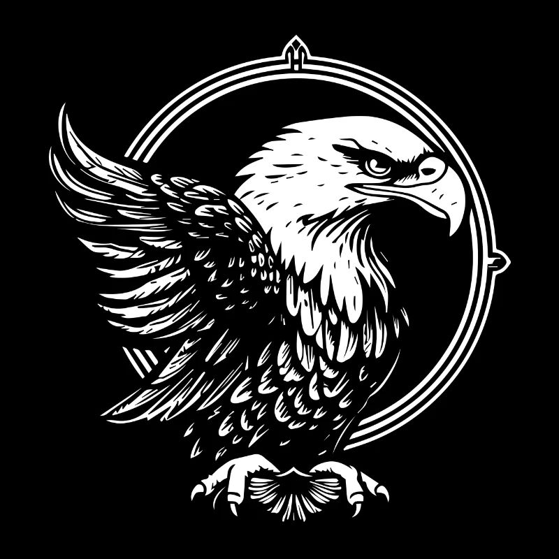 Eagle in a circle