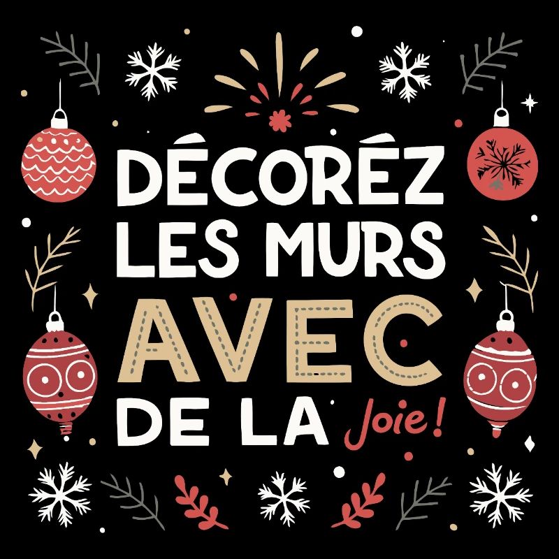 Décorez les murs avec joie