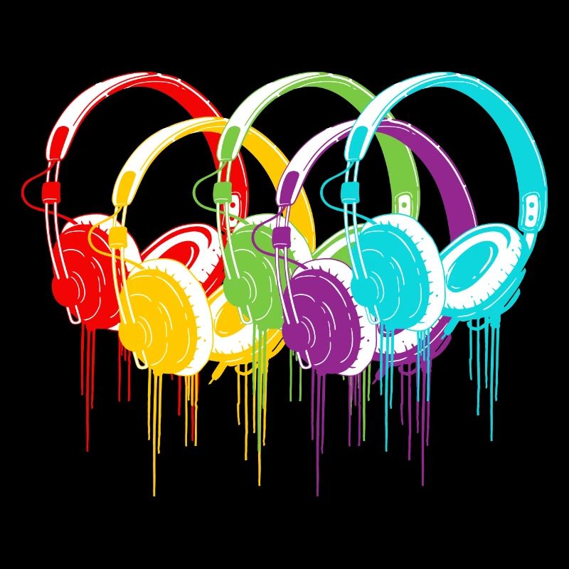Casque coloré