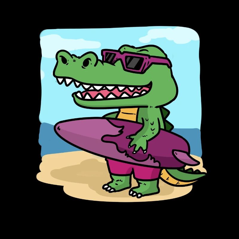 C'est le temps de surf de Crocodile C'est Crocodiles Sur