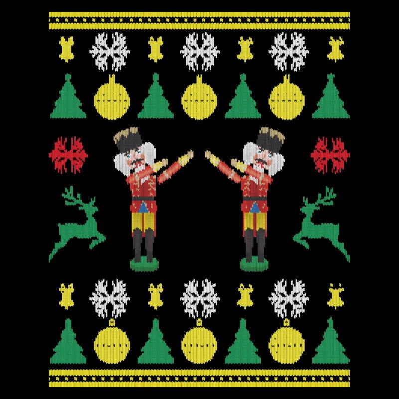 Dancing Nutcracker Dabbing Nutcracker Tricoté
