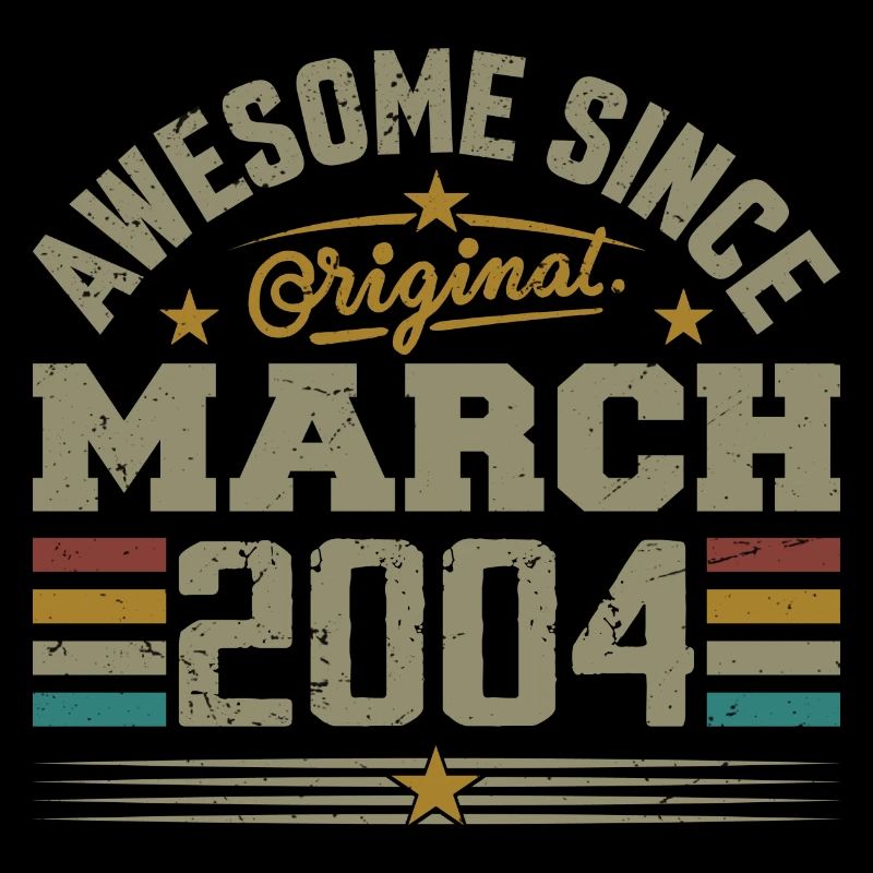 Mars 2004 Anniversaire Idée Cadeau Vintage 2004