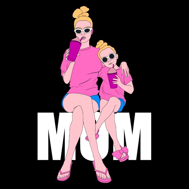 Mama und Tochter bestes Team Geschenk Geschenkidee