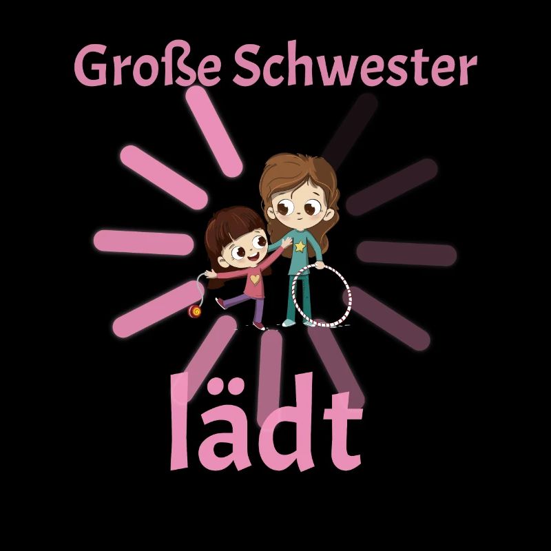 Große Schwester lädt loading Geburt Kind Schwanger