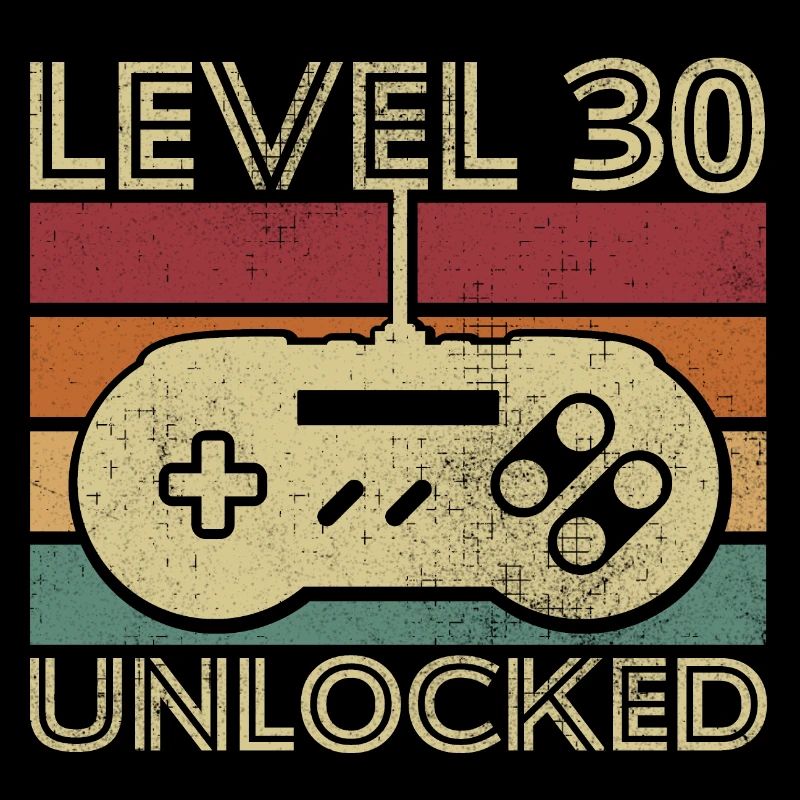 Level 30 freigeschaltet Geburtstagsgeschenk 30 Jahre