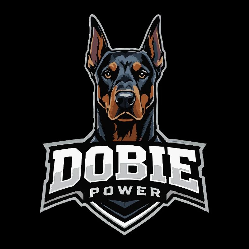 Dobie Power Dobermann Motiv
