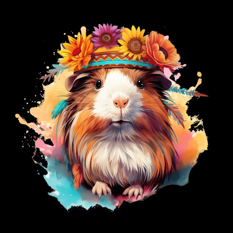 Cochon d’Inde Boho coloré