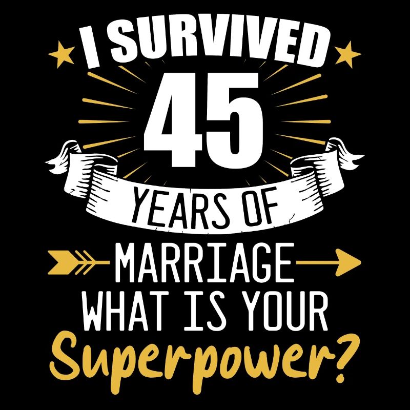 45. Hochzeitstag Ehemann Ehefrau Hochzeit