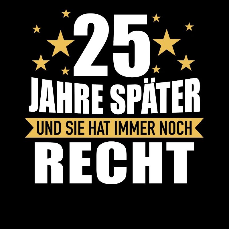 25 Hochzeitstag Jahrestag Ehemann Ehefrau