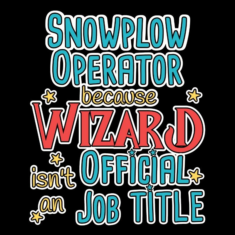 Snowplow Operator Wizard Schneepflugfahrer