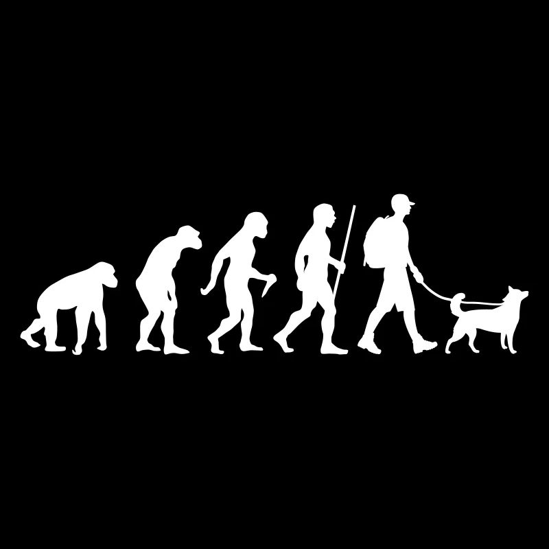 Evolution Hiking WIth Dog