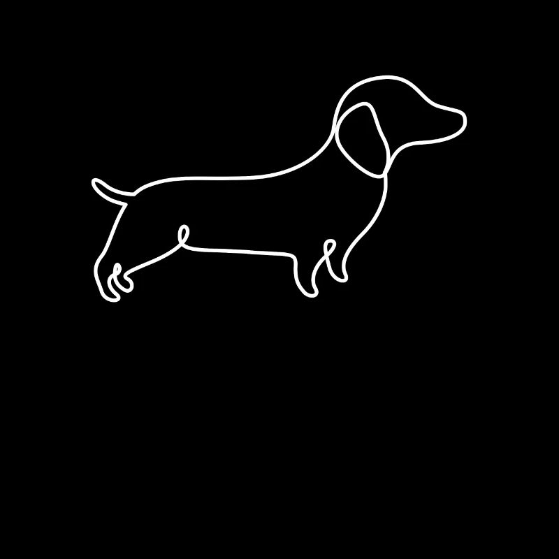 Single Line Design - Dackel