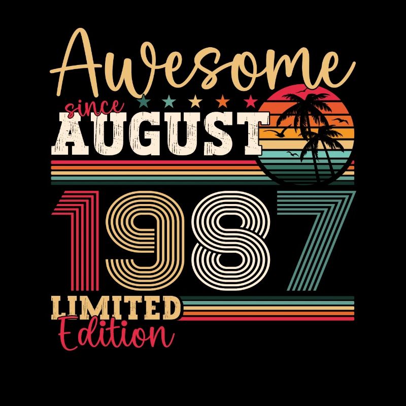 Awesome since August 1987 35. Geburtstag Geschenk