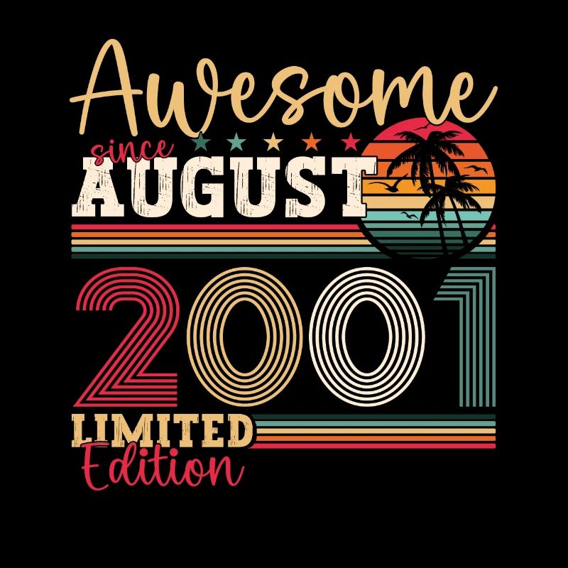 Awesome since August 2001 21. Geburtstag Geschenk