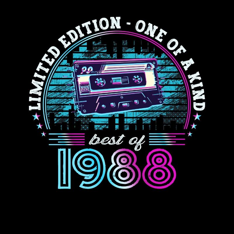Original Septembre 1988 34th Birthday Gift