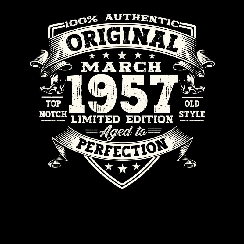 66e anniversaire Mann Original March Né en 1957