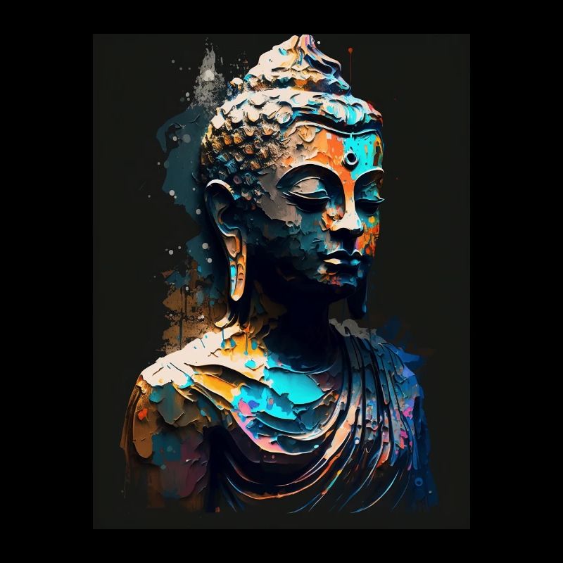 Statue abstraite de Bouddha