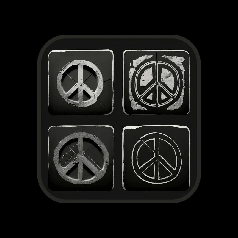 Peace Symbol Square