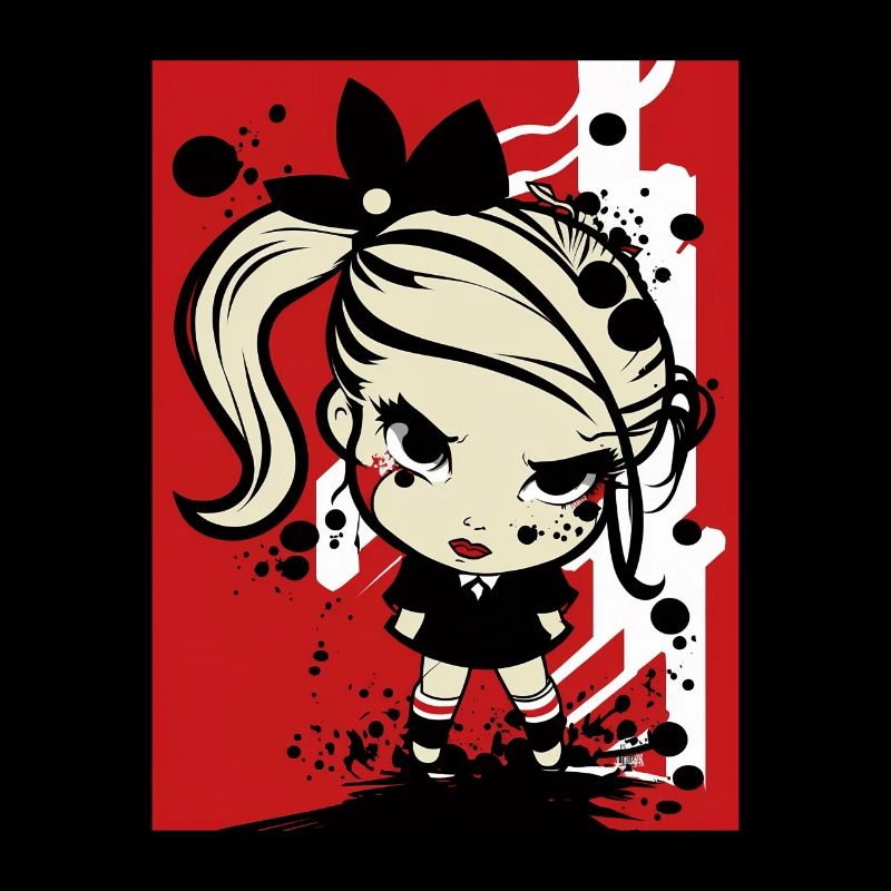 Pop-Art-Rebellenmädchen