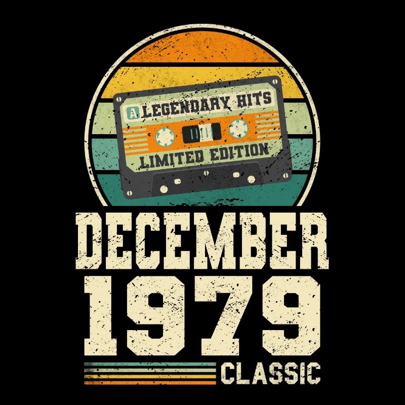 44e anniversaire Décembre Millésime 1979 Millésime