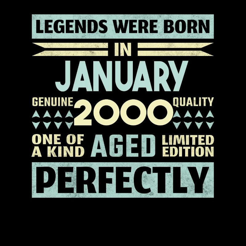 24. Geburtstag Januar Jahrgang 2000 Geschenkidee