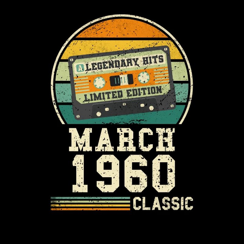 64th Birthday March Vintage 1960s Gift Idea