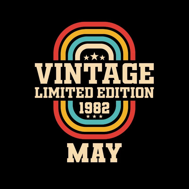 42e anniversaire mai Vintage 1982 idée cadeau