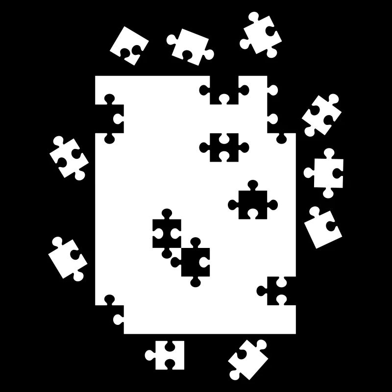 T-shirt de conception de jeu de puzzle