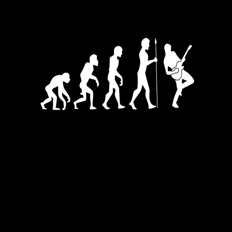 Evolution Gitarre Gitarrist Geschenk Idee