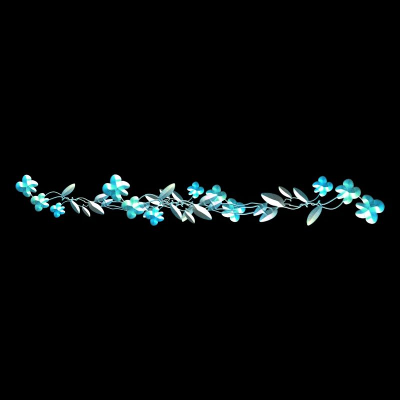 blaue blumen blüten glänzend strich linie
