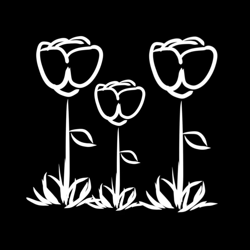 symbole de la rose des trois fleurs