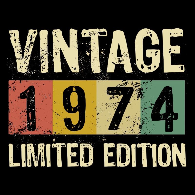 Limited Edition 1974 Geburtstag Geschenk