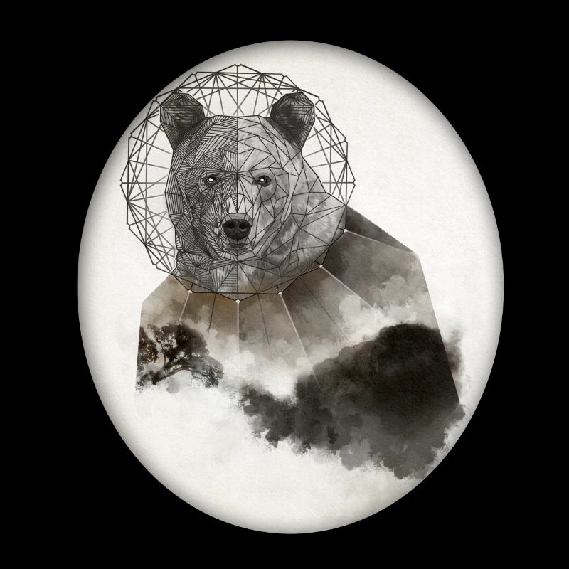 Bear Bär Poly Art