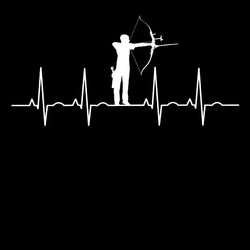 EKG Herzschlag Bogenschießen Bogenschütze Archer