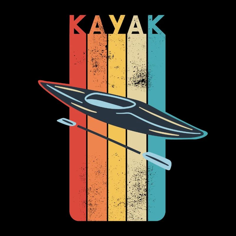 Retro Kayaking Kayak Gift for Kayaker