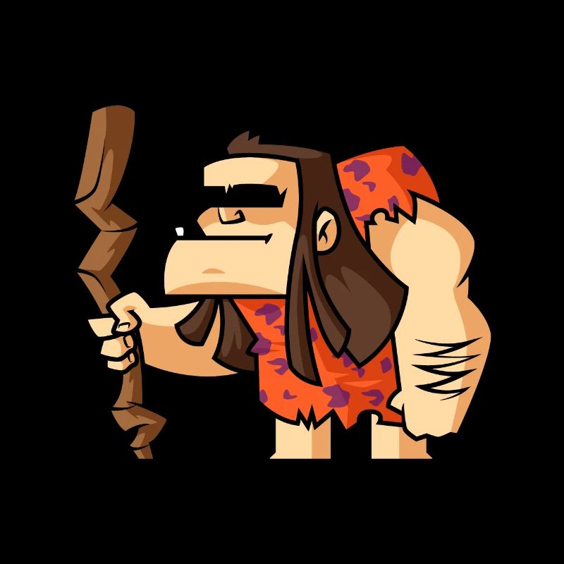 Funny Comic Neandertal