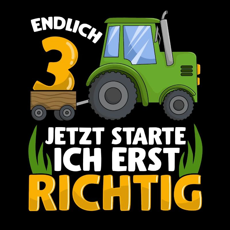 3. Geburtstag Traktor deko ich bin Endlich 3 Jahre