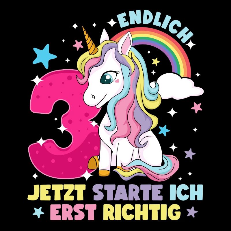 3. Geburtstag Mädchen kleid deko ich bin endlich 3