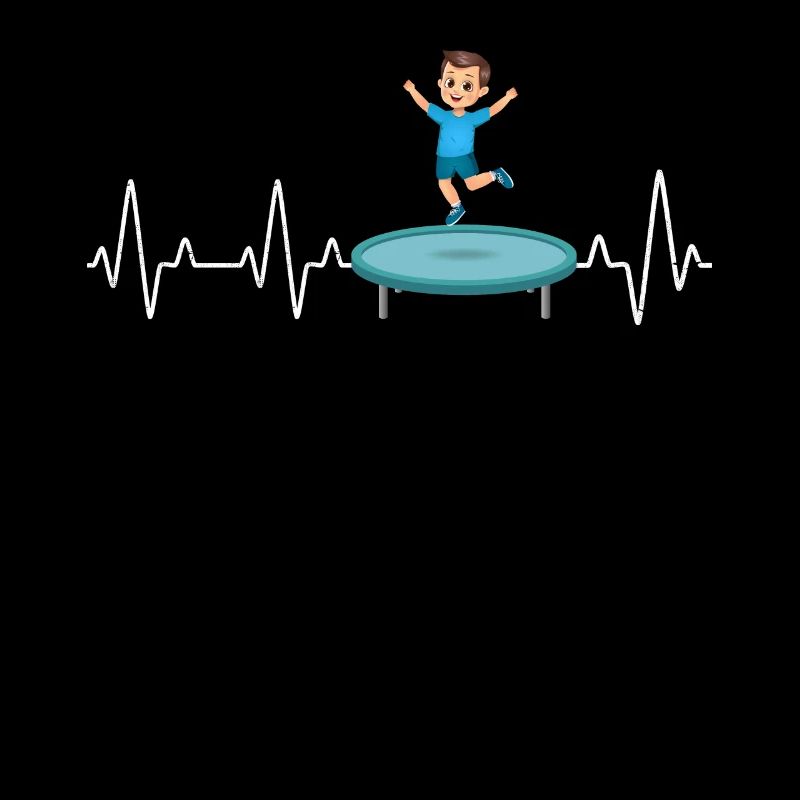 Trampolin Junge Springen