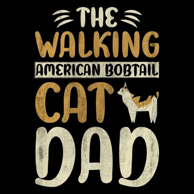 Le Walking American Bobtail Cat Dad Cat Walking