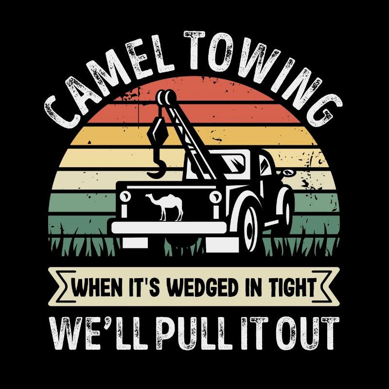 Lustiges Kamel Abschleppen Retro Weihnachtsgeschenk