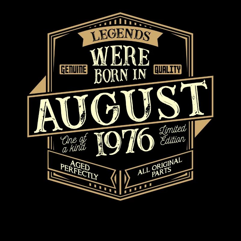 August 1976 Geburtstag Mann
