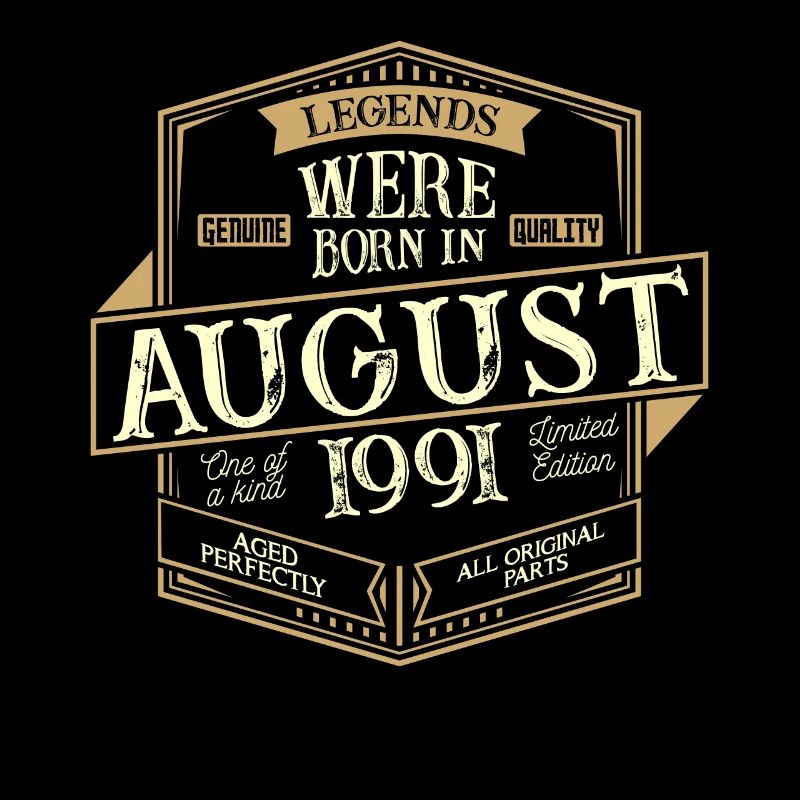 August 1991 Geburtstag Mann
