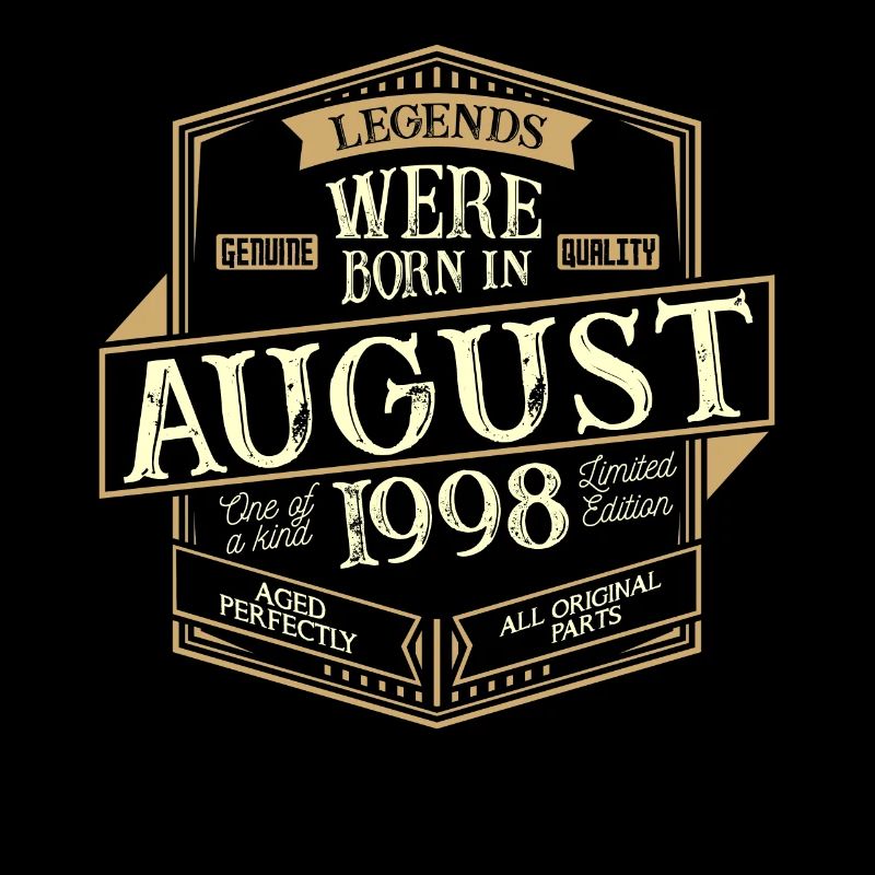 August 1998 Geburtstag Mann