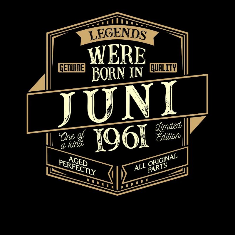 Juni 1961 Geburtstag Mann