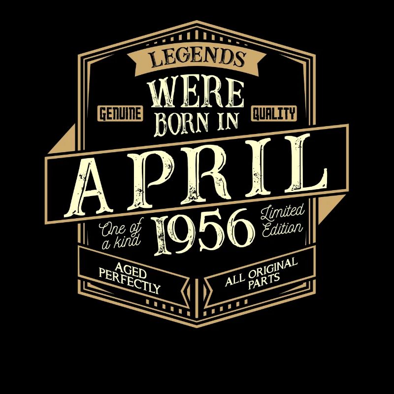April 1956 Geburtstag Mann