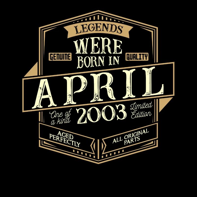 April 2003 Geburtstag Mann