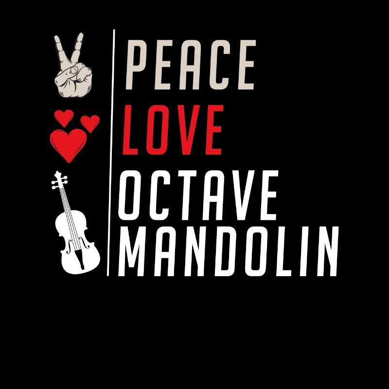 Peace Love Octave Mandolin Instrument