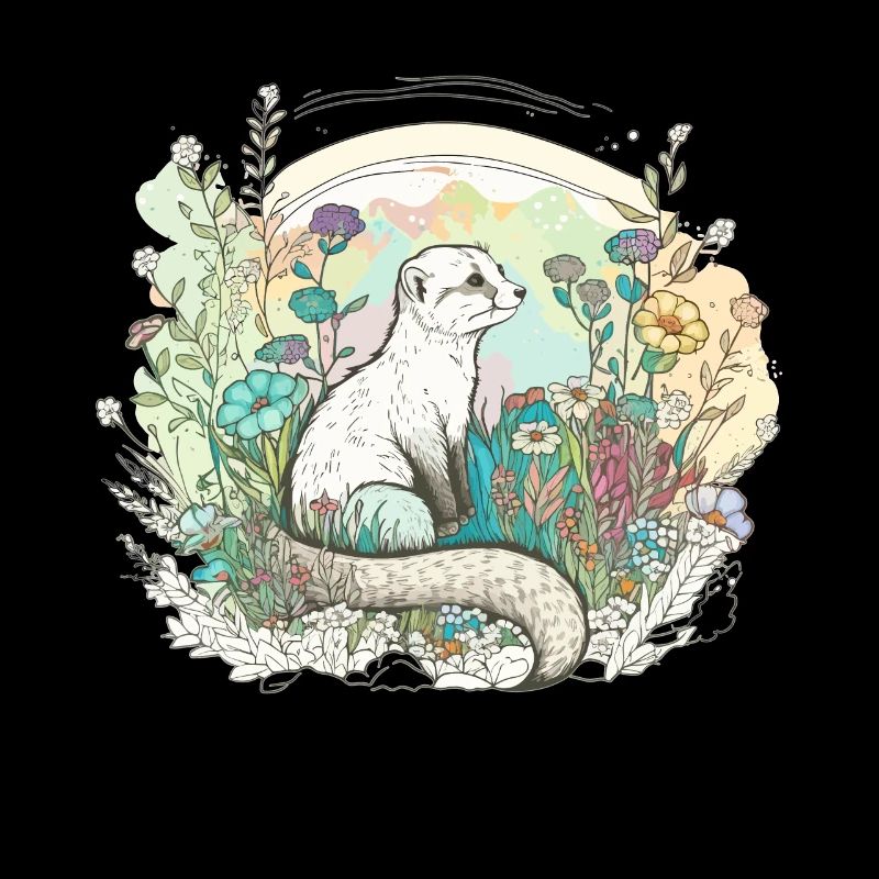 Frettchen Geschenk Süße Wiesel Geburtstag