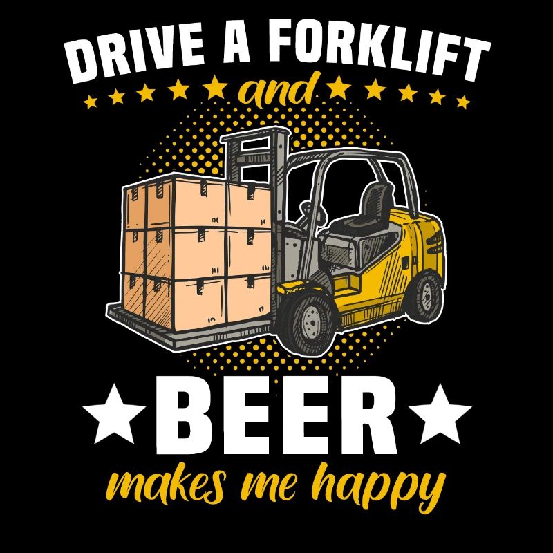 Stapler Bier Staplerfahrer